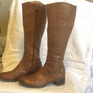 Brown Leather ridding boots size 6